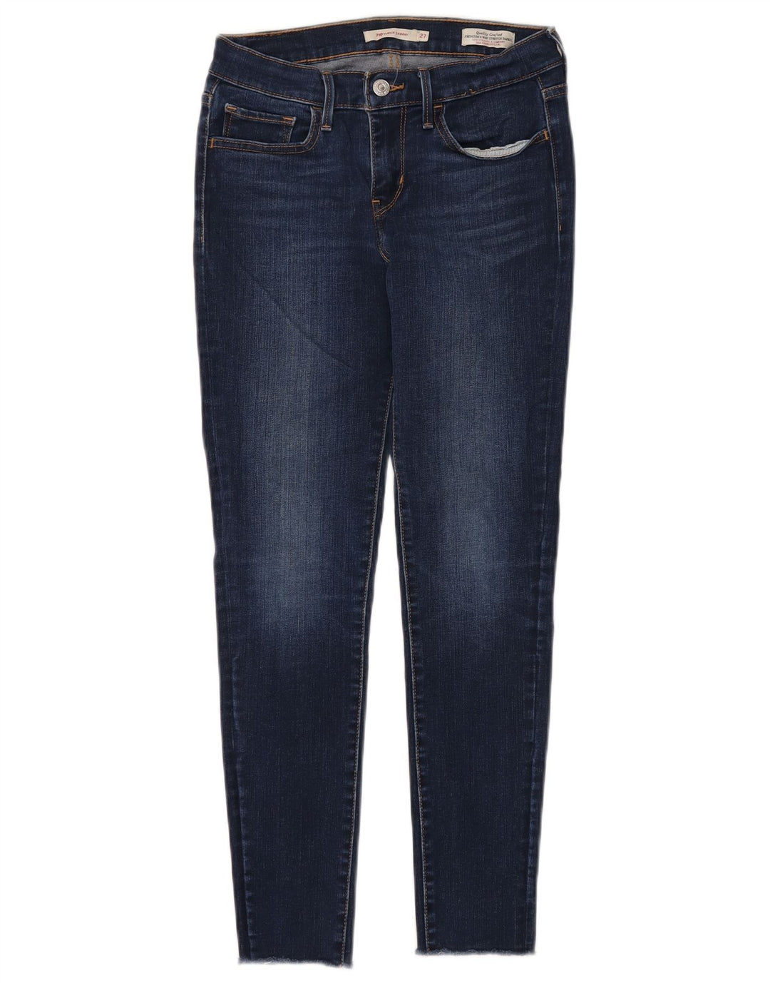 Levi's Damen 710 Super Skinny Jeans W27 L28 Marineblau