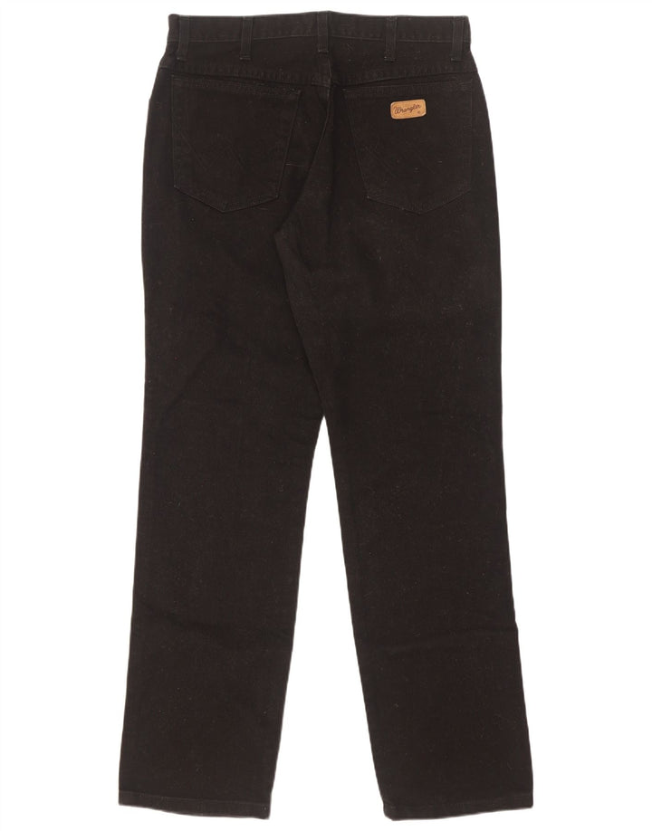 Wrangler Herren Texas Straight Jeans W33 L32 Schwarze Baumwolle