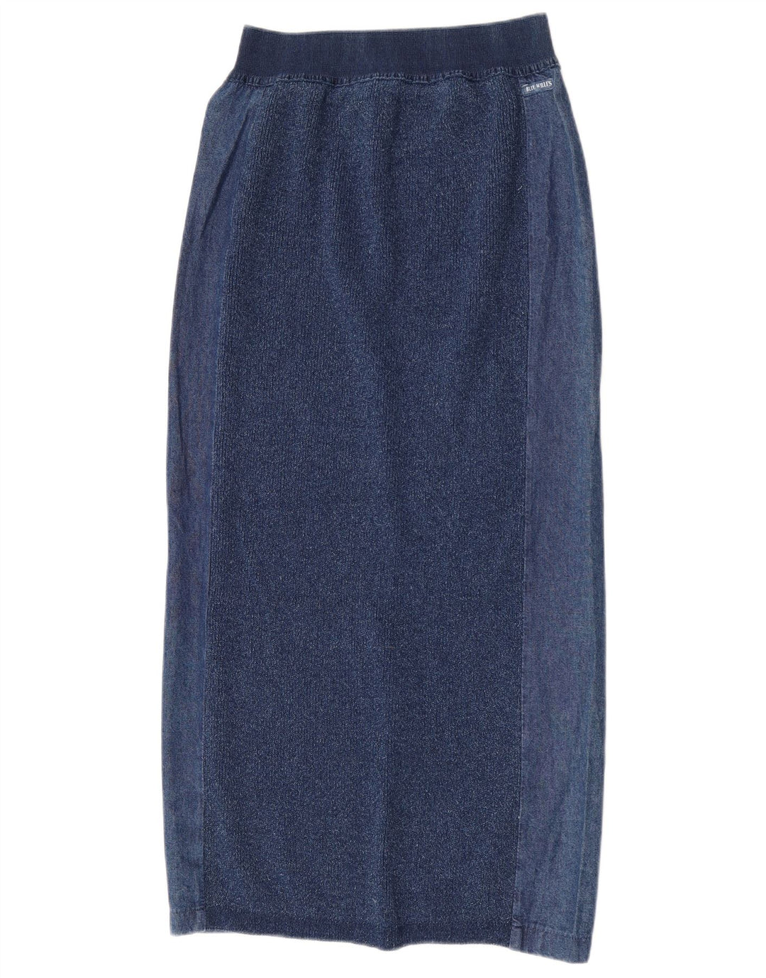 Blue Willi's Damen Midirock Medium W28 Blaue Baumwolle
