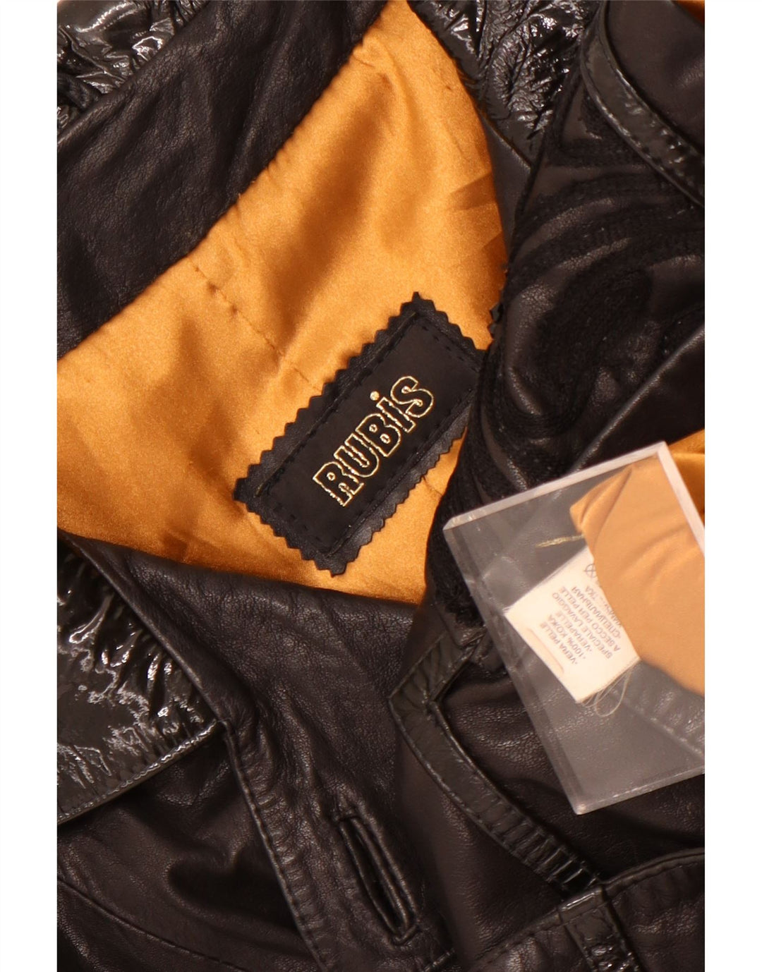 Vintage Damen Lederjacke UK 22 3XL Schwarzes Leder