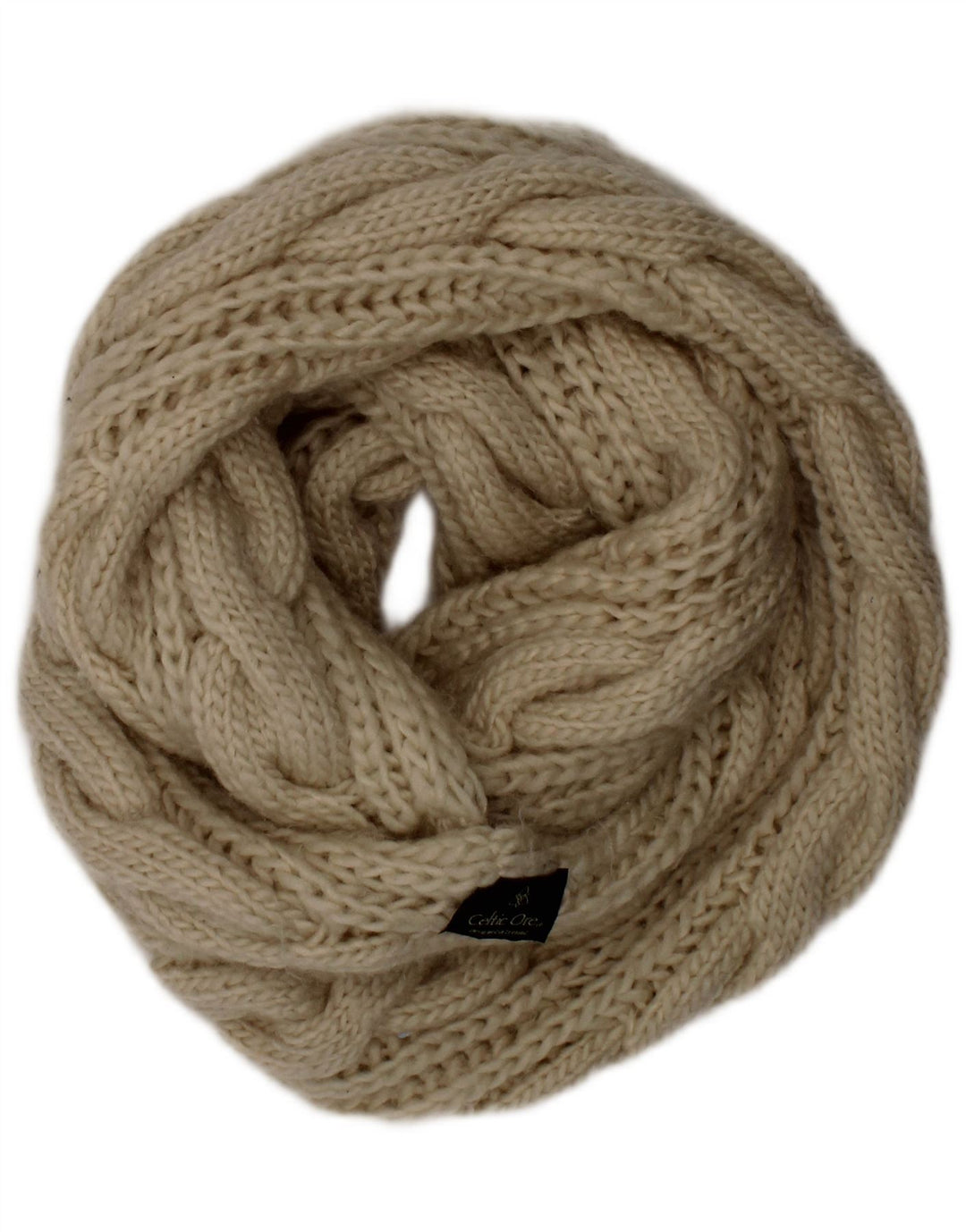 Celtic Ore Damen-Strick-Snood-Schal, Einheitsgröße, gebrochenes Weiß, Polyester, Winter
