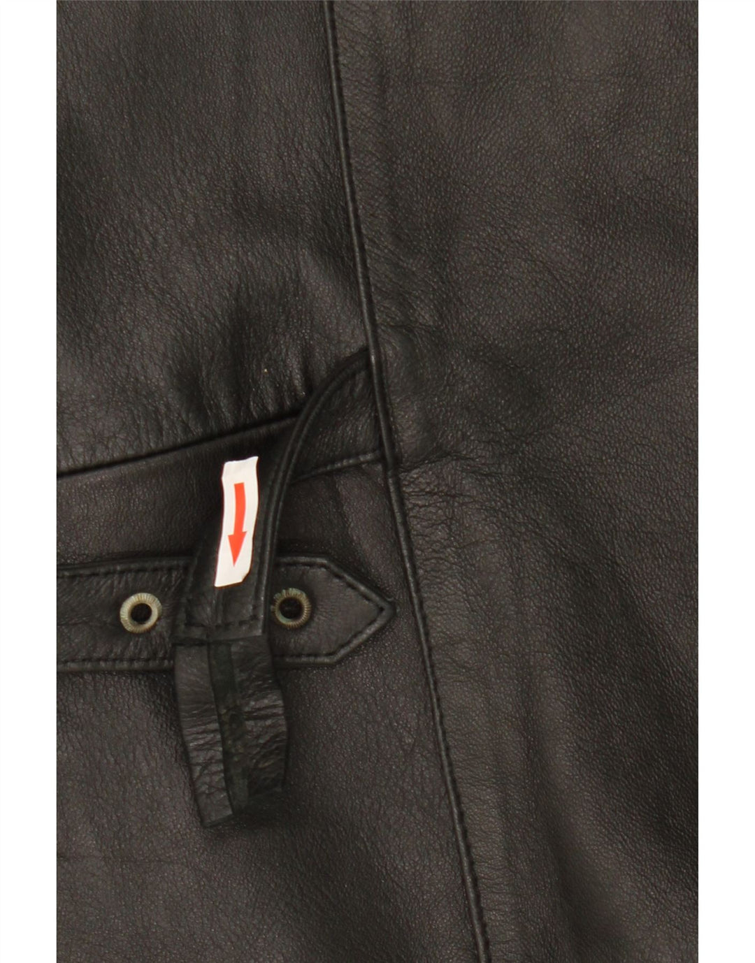 Vintage Herren Lederweste Medium Schwarz