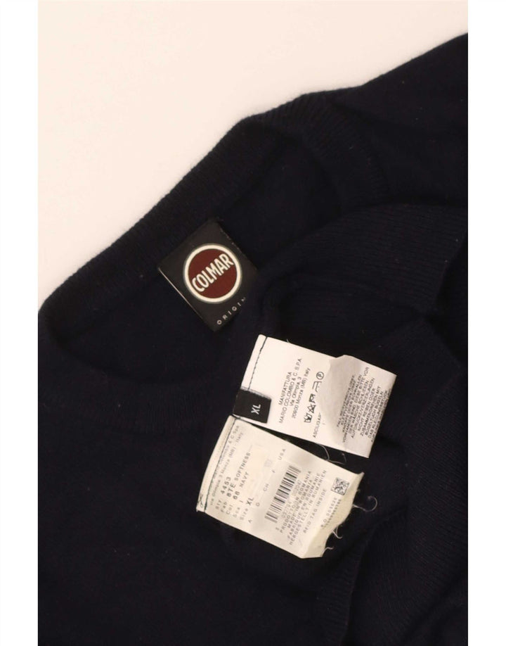 Colmar Herren-Pullover mit Rundhalsausschnitt, XL, Marineblau, Polyamid