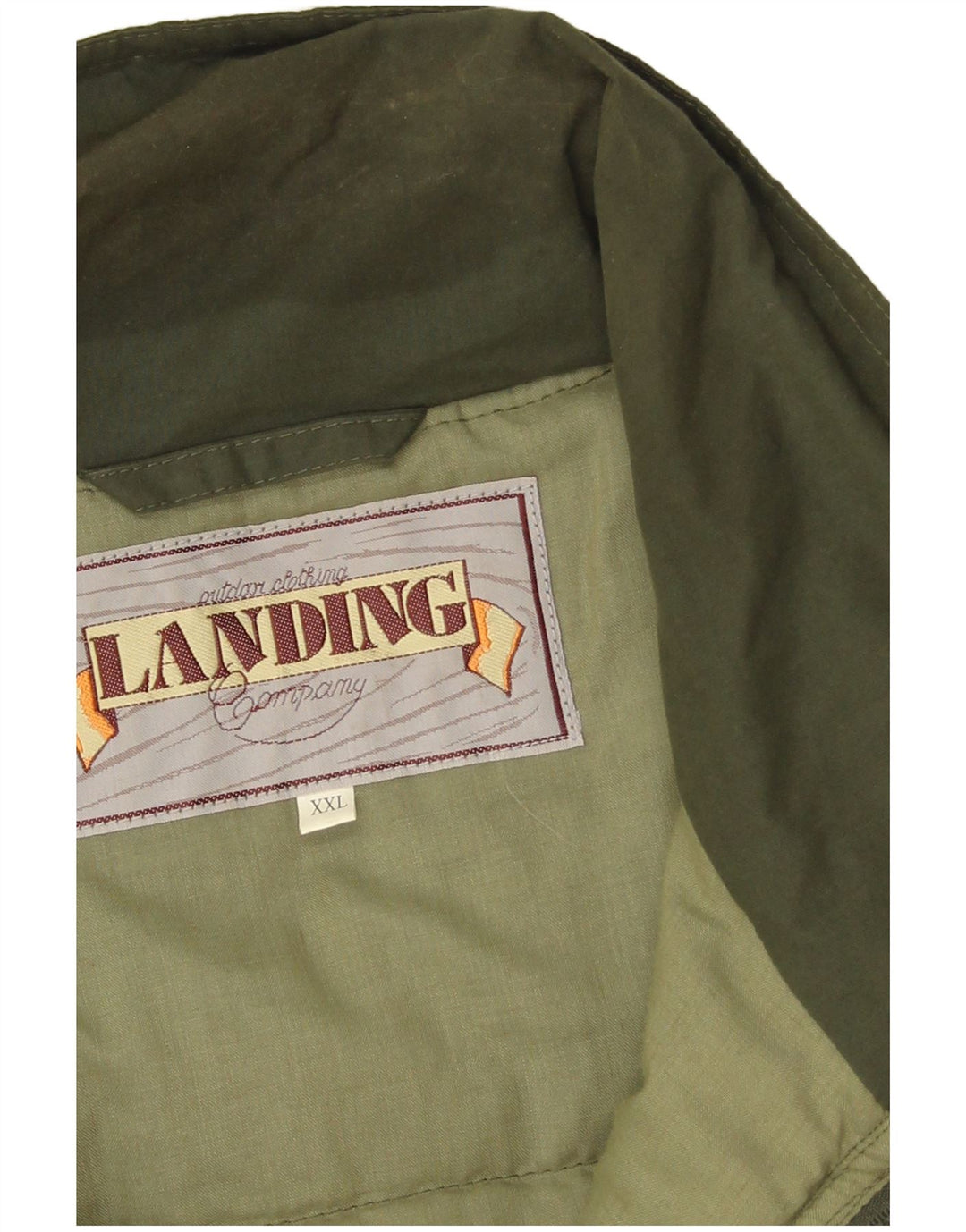Vintage Herren Utility Gilet UK 44 2XL Khaki Polyester
