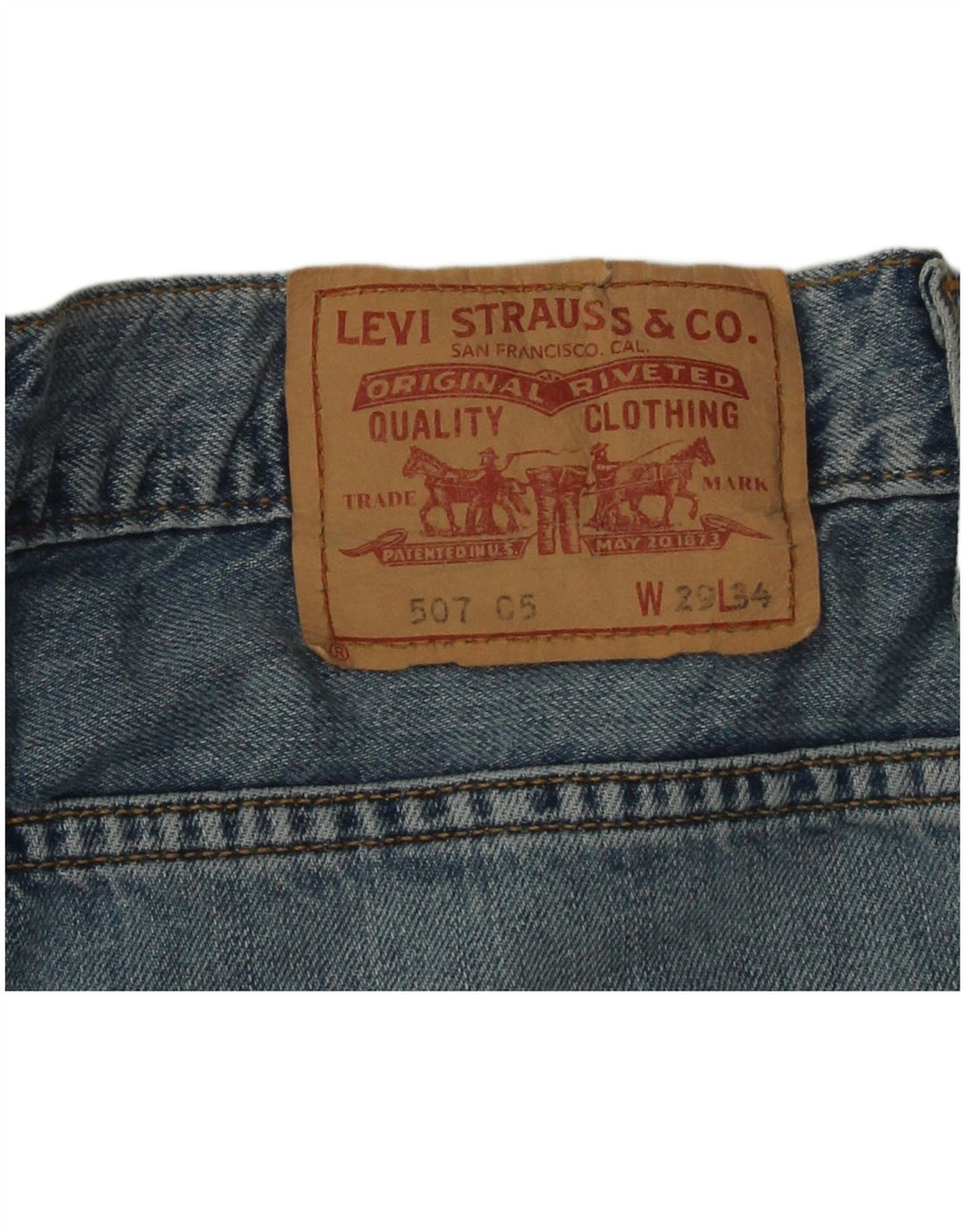 Levi's Herren Bootcut Jeans W29 L30 Blaue Baumwolle