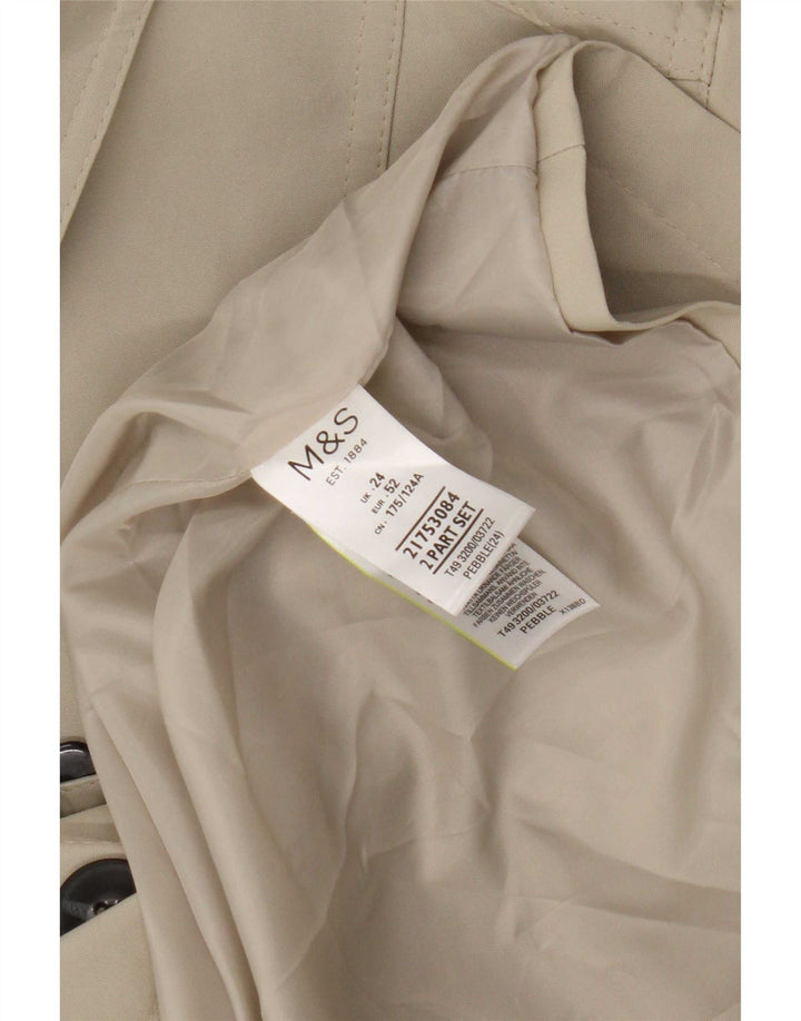 Marks & Spencer Damen Trenchcoat UK 24 4XL Grün Polyester