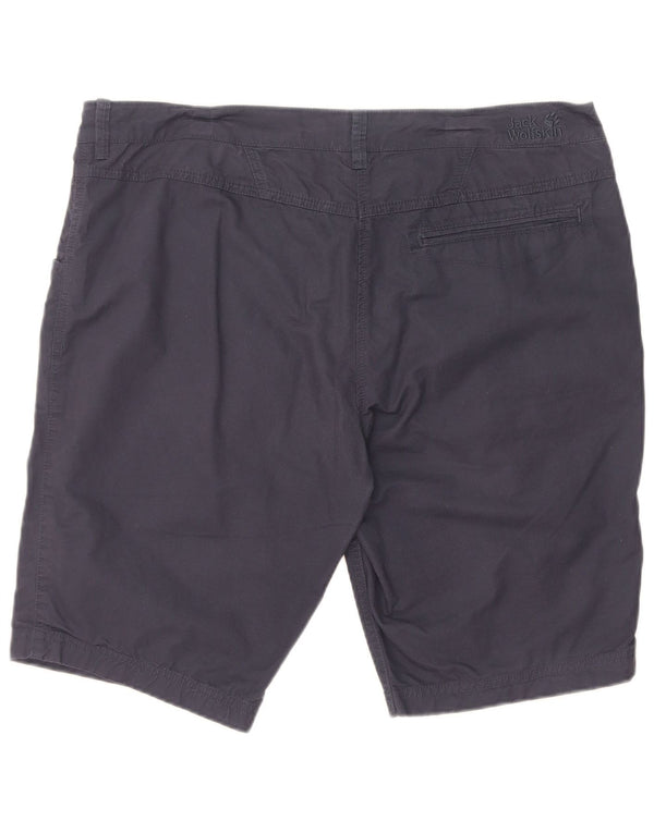 Jack Wolfskin Damen Casual Shorts UK 16/18 Large W36 Marineblaue Baumwolle