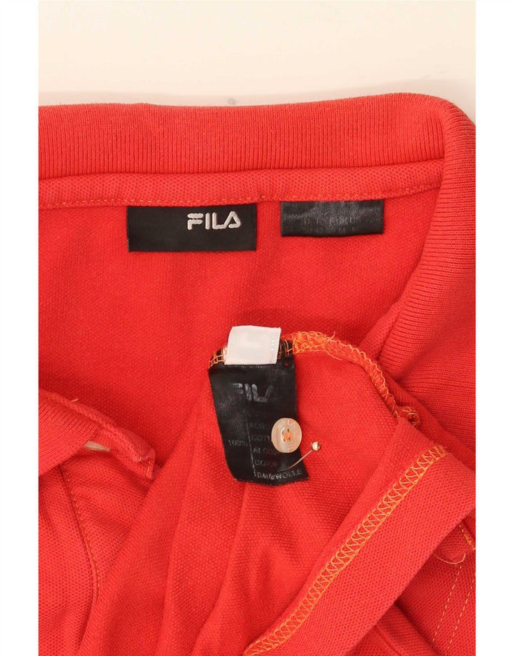 Fila Herren Poloshirt Mittelrote Baumwolle