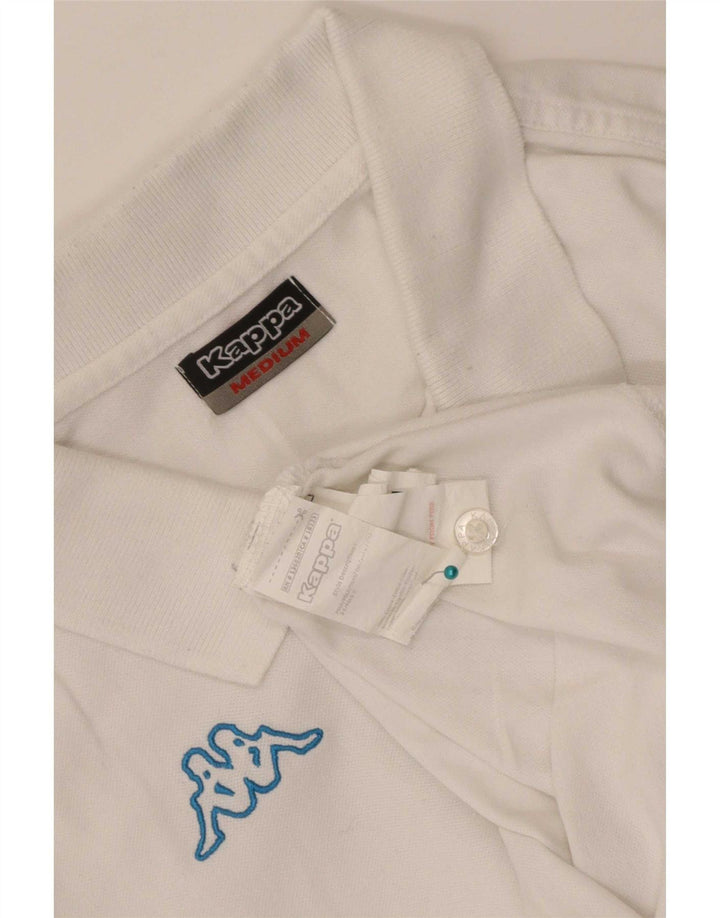 Kappa Herren-Poloshirt aus mittelweißer Baumwolle
