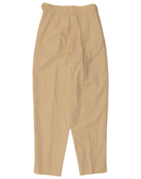 Swish Damen-Freizeithose mit hoher Taille, Größe IT 42, Mittel W26 L28, Beige