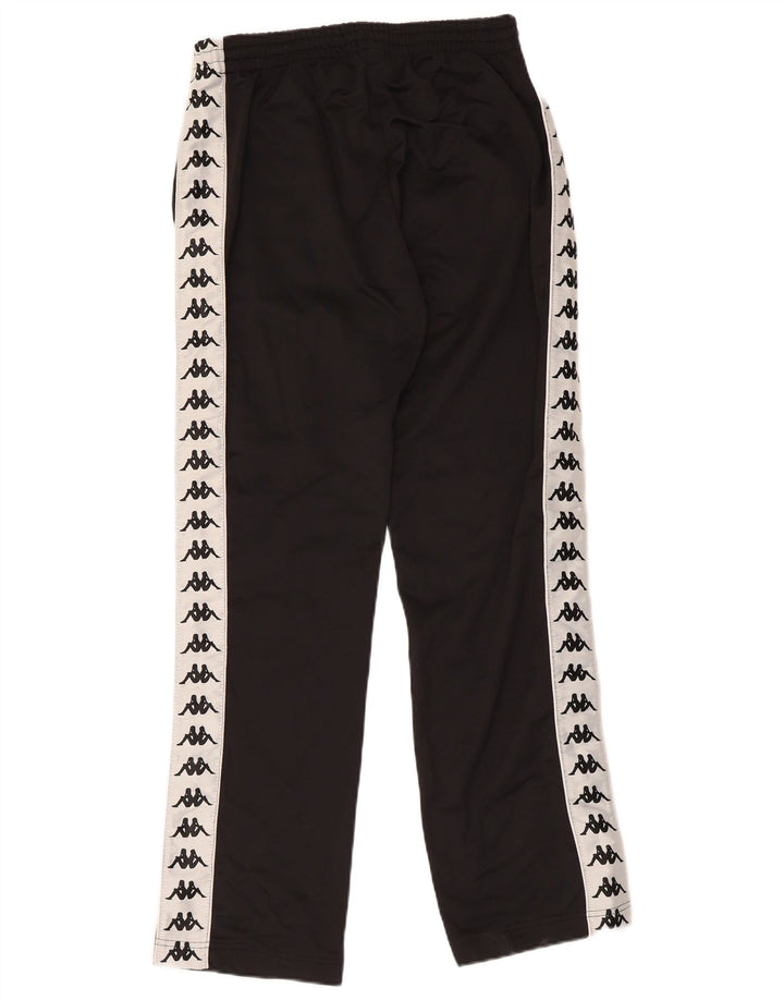 Kappa Herren-Trainingshose mit Grafik, Mittelschwarz, Farbblock-Polyester