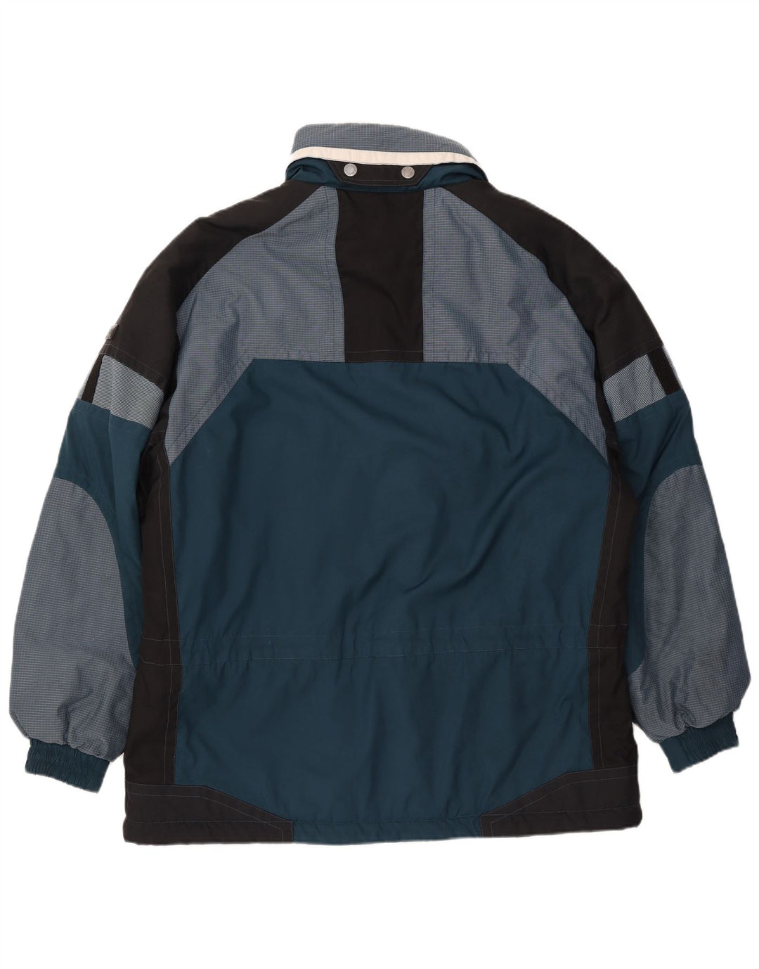 C&A Herren-Windbreakerjacke mit Reißverschluss, UK 44 2XL, Blau, Farbblock-Polyester, Winter