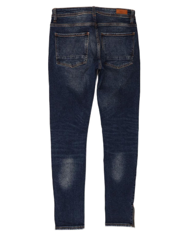 Zara Herren Skinny Jeans EU 38 Small W30 L29 Blaue Baumwolle