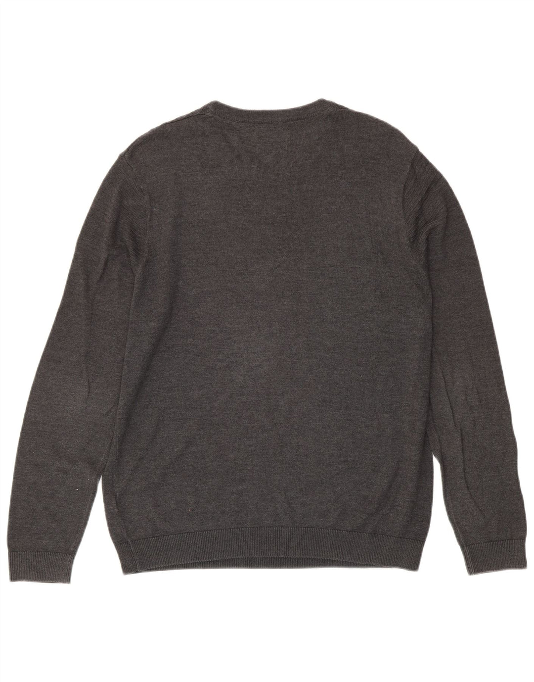 Marks & Spencer Herren-Pullover mit Rundhalsausschnitt, Größe L, Acryl, Grau