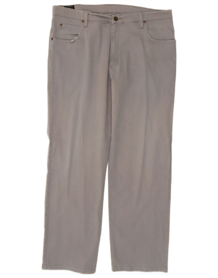 Lee Herren Brooklyn Straight Jeans W38 L30 Graue Baumwolle