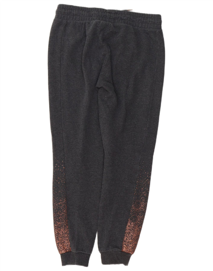 PUMA Damen Trainingshose Jogger UK 14 Mittelgrau gefleckt