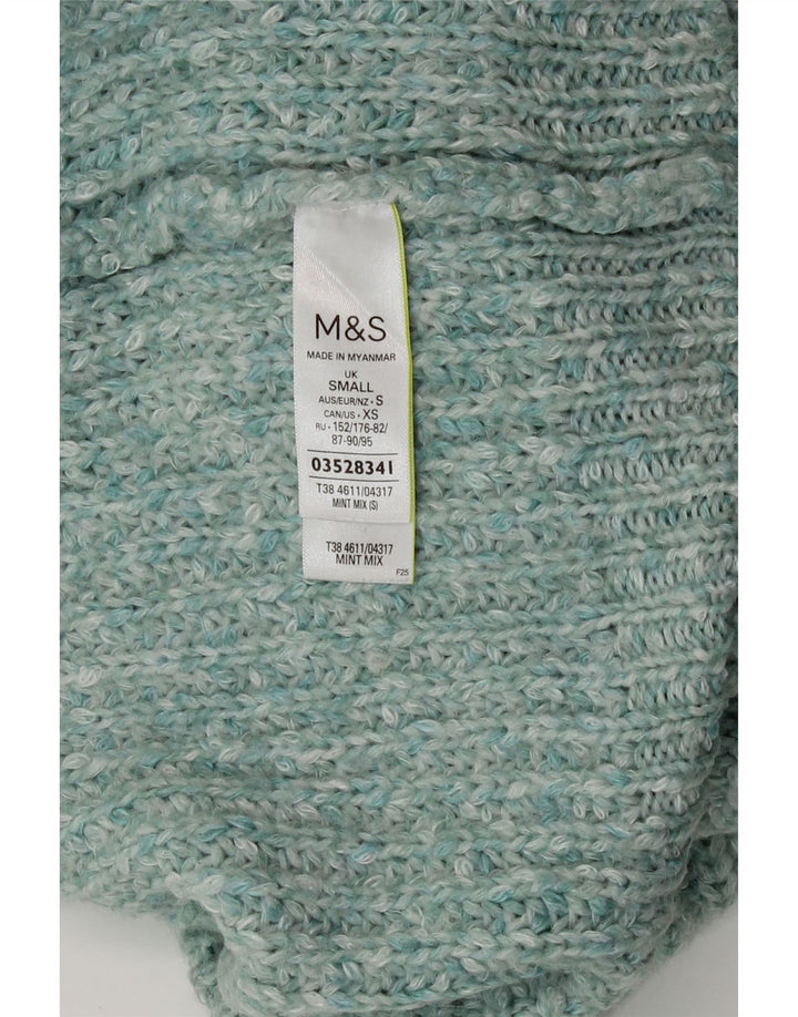 Marks & Spencer Rollkragenpullover für Damen, Gr. 10, Größe S, Türkis
