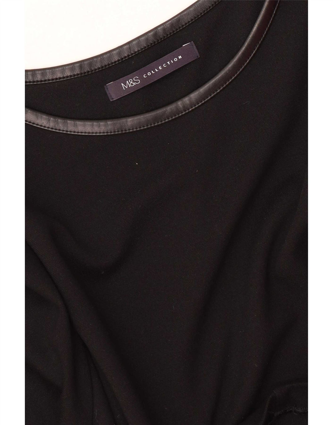 Marks & Spencer Damen-Etuikleid mit langen Ärmeln, Gr. 16, Schwarz