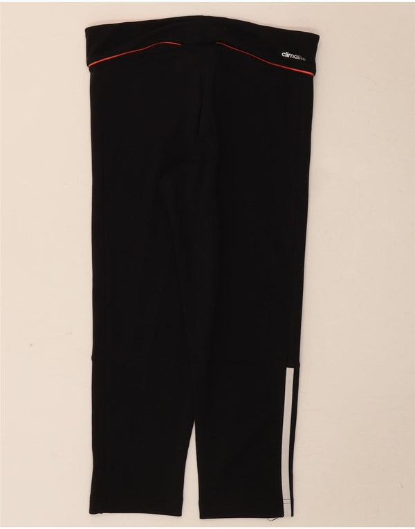Adidas Damen Climalite Capri Leggings UK 8 Small Schwarz Polyester