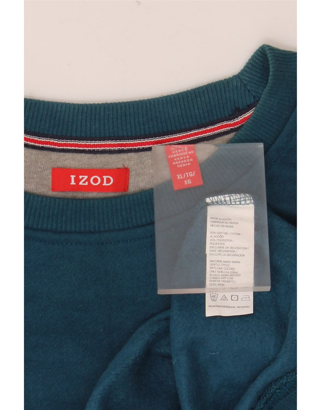 IZOD Herren Sweatshirt Pullover XL Grün Baumwolle