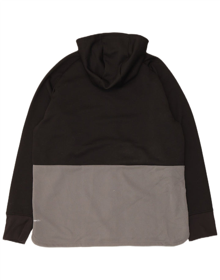 Puma Herren-Kapuzenpullover mit Reißverschluss, XL, Schwarz, Colourblock-Polyester