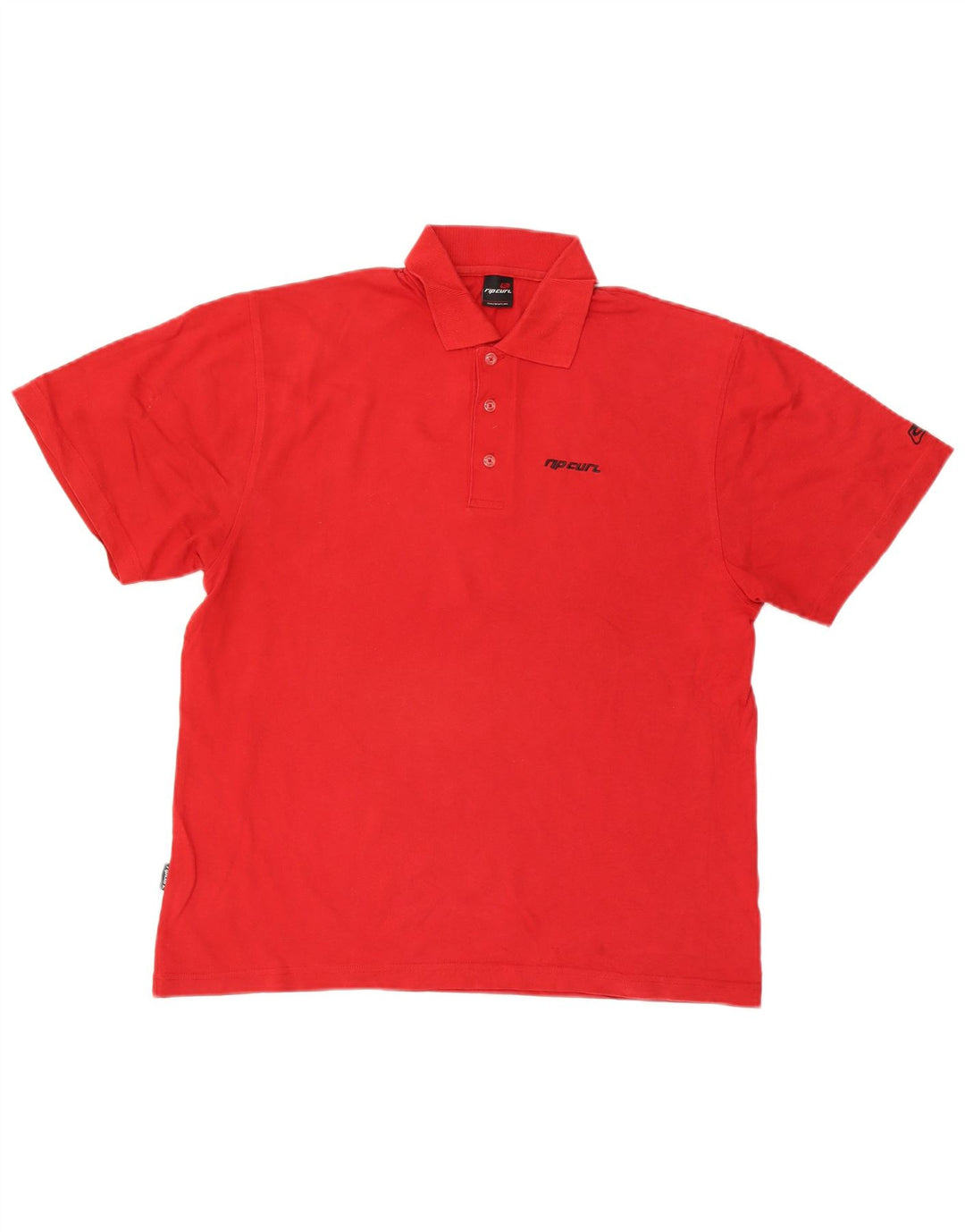 Rip Curl Herren-Poloshirt, klein, rote Baumwolle