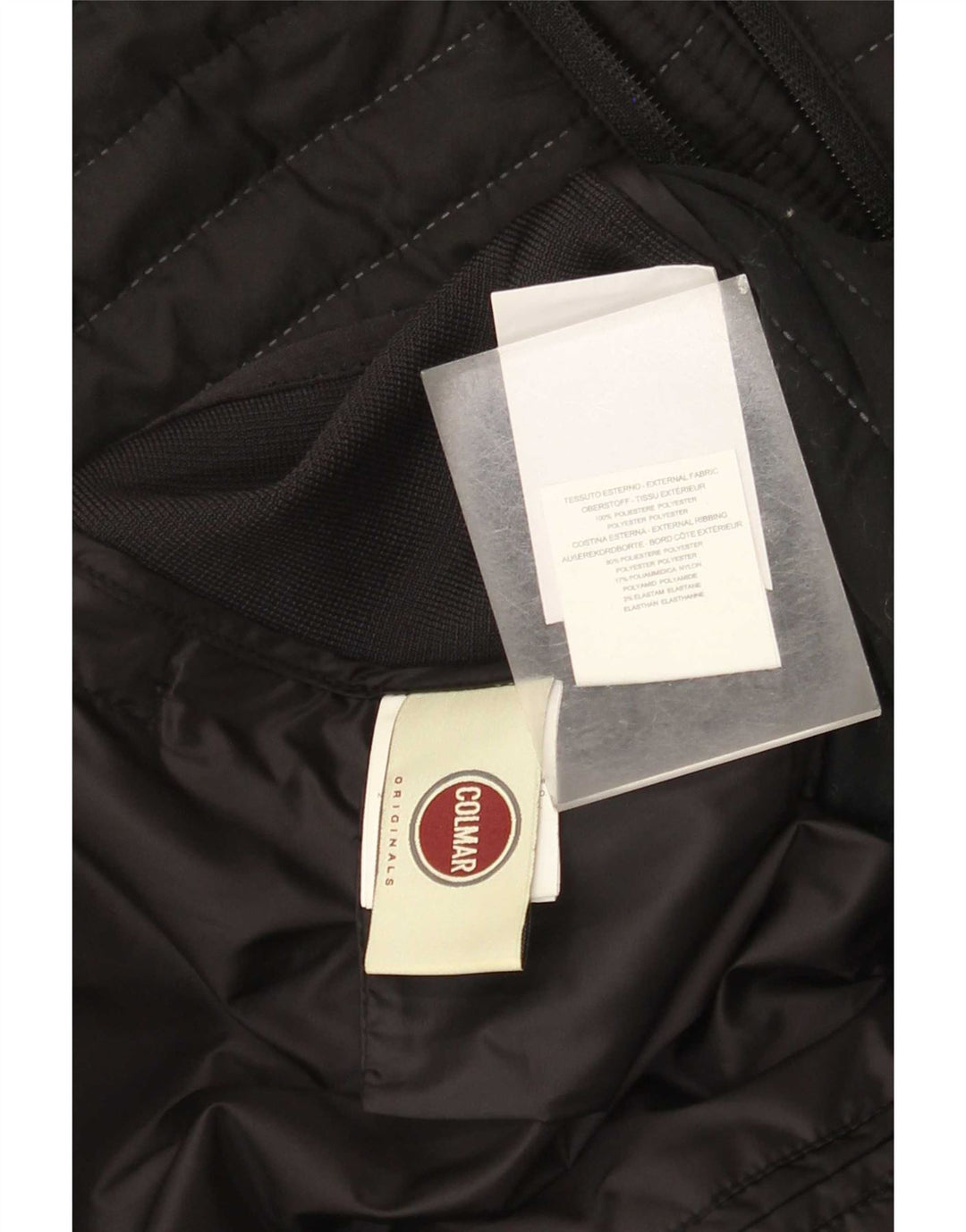 Colmar Herren Wattierte Jacke IT 52 Large Schwarz Colourblock Polyester