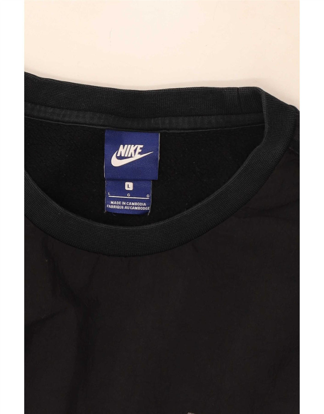 Nike Herren-Sweatshirt mit Grafik, groß, aus schwarzer Baumwolle