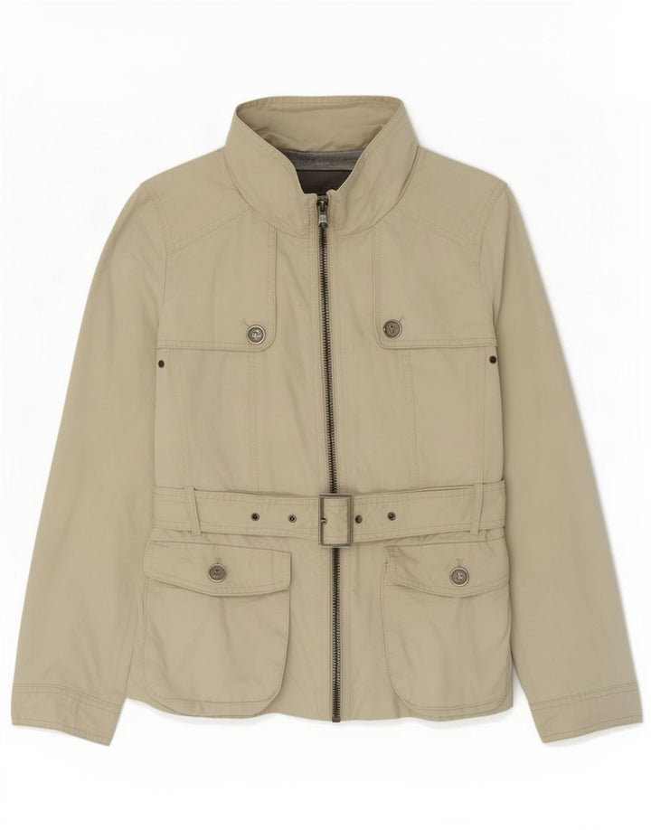 Zara Damen Utility-Jacke UK 12 Medium Beige