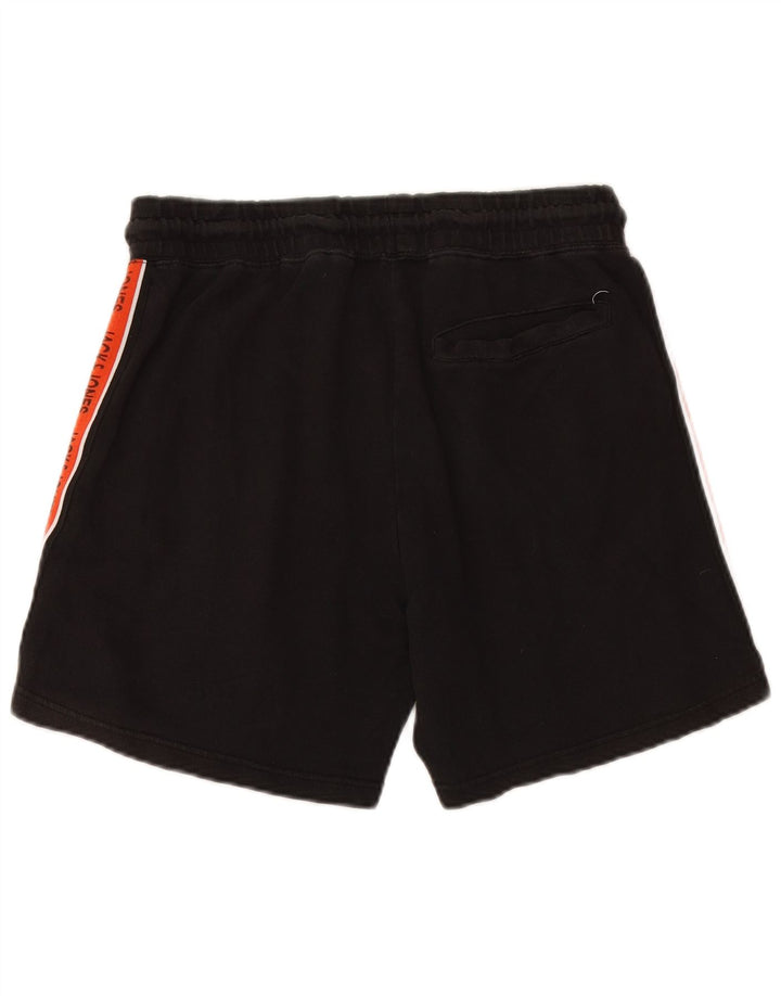 JACK & JONES Herren-Sportshorts mit Grafik, Mittelschwarz, Colourblock-Baumwolle