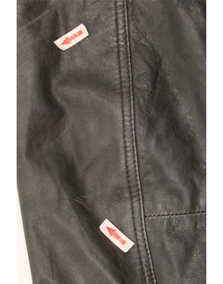 Conbipel Damen Bikerjacke IT 54 2XL Schwarzes Leder