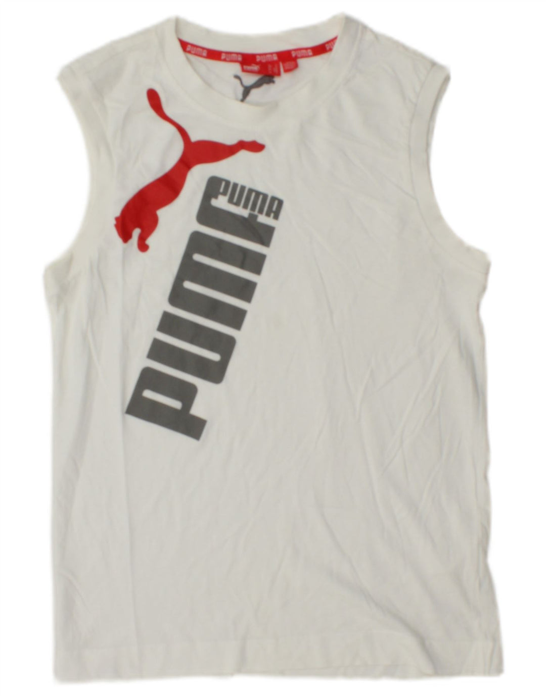 PUMA Herren Graphic Vest Top Small Weiß