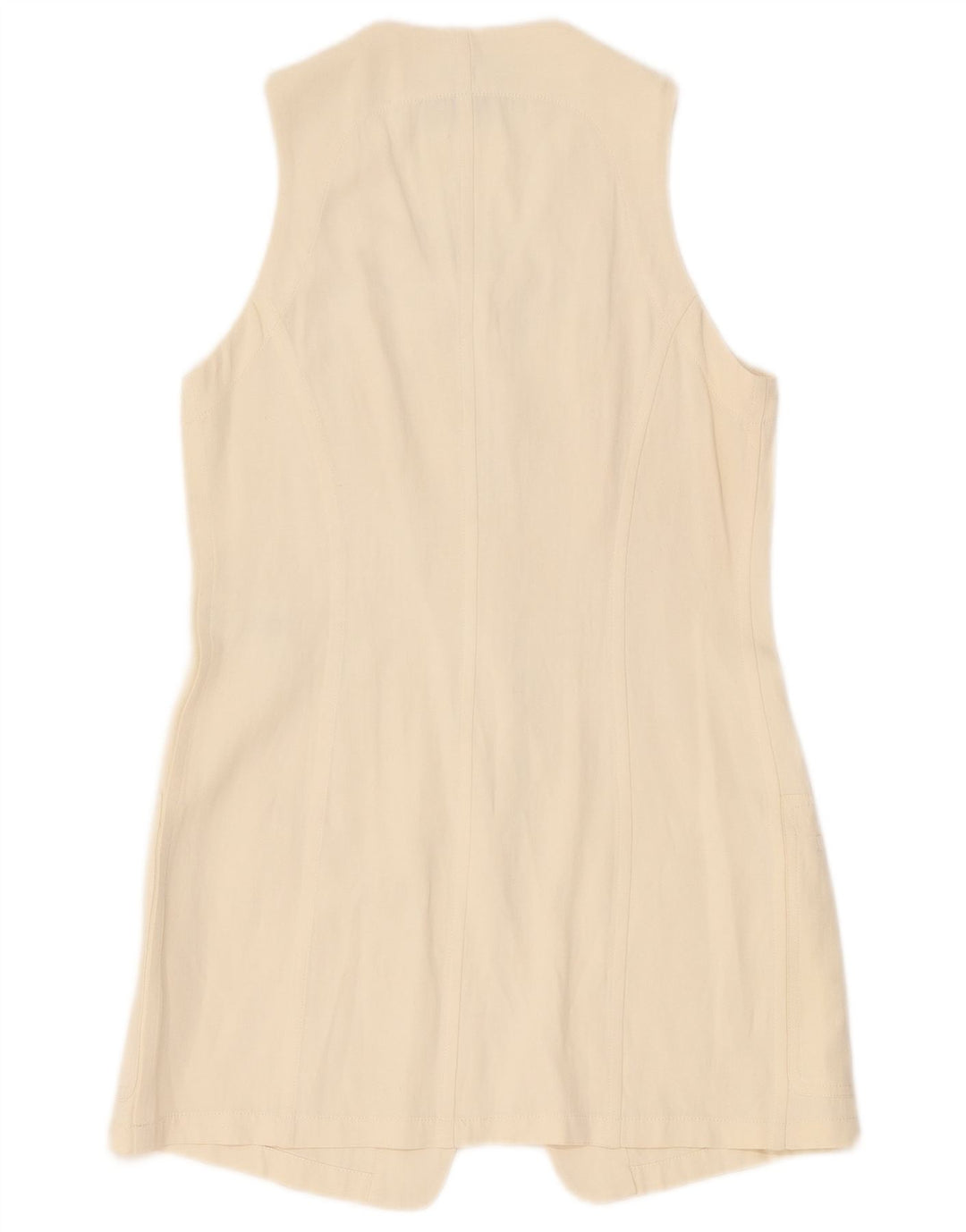 Donna Karan Damen Longline 5-Knopf-Blazerjacke UK 12 Medium Off White