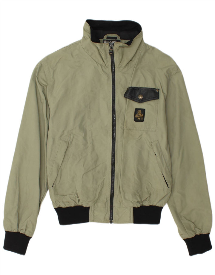 REFRIGIWEAR Herren Regenjacke UK 36 Small Grün Colourblock Polyamid
