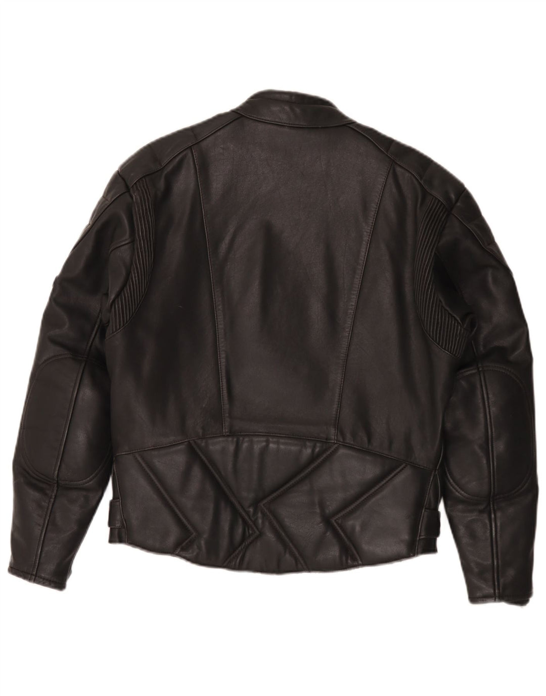 Belo Tours Herren Leder Racer Jacke EU 50 Large Schwarz