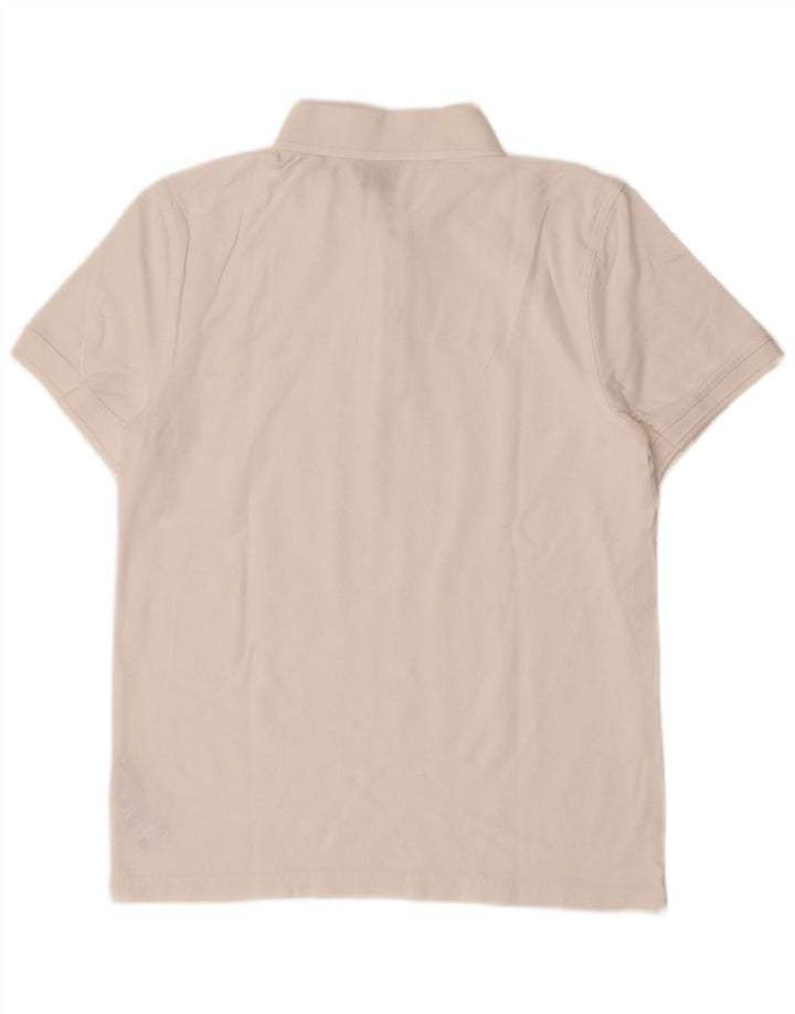 Hugo Boss Slim-Fit-Poloshirt für Herren aus mittelweißer Baumwolle