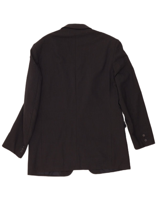 Marks & Spencer Herren-Blazer-Jacke, UK 42, groß, marineblau, gestreift, klassisch