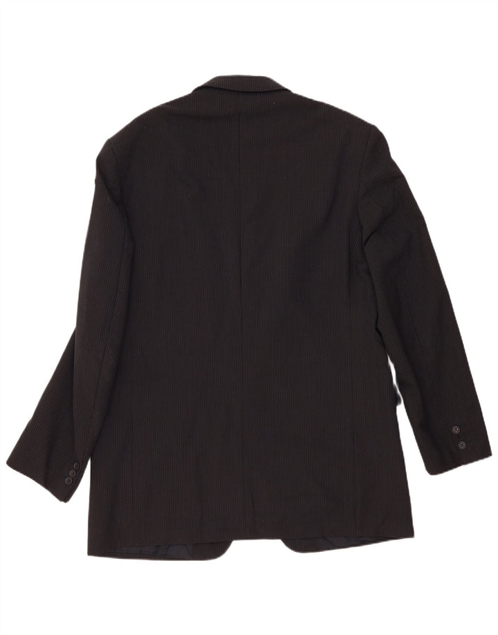Marks & Spencer Herren-Blazer-Jacke, UK 42, groß, marineblau, gestreift, klassisch