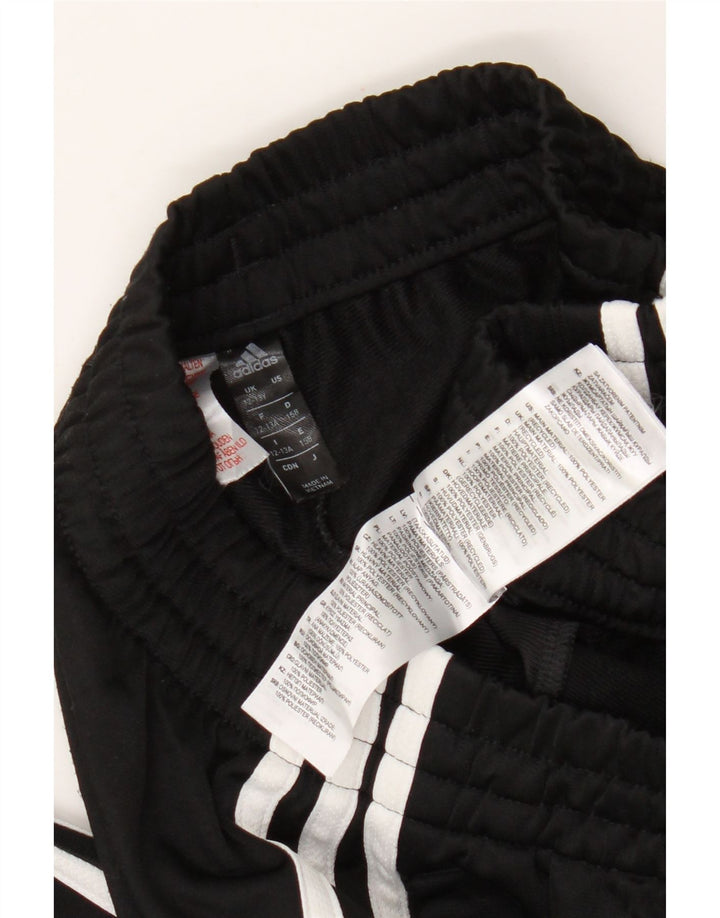 Adidas Jungen-Trainingshose, Jogginghose, 12–13 Jahre, schwarzes Polyester