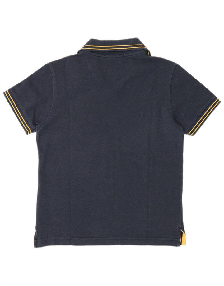 Sergio Tacchini Damen Poloshirt UK 12 Medium Marineblau Baumwolle