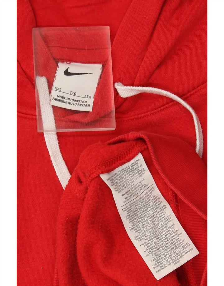 Nike Herren Kapuzenpullover 2XL aus roter Baumwolle