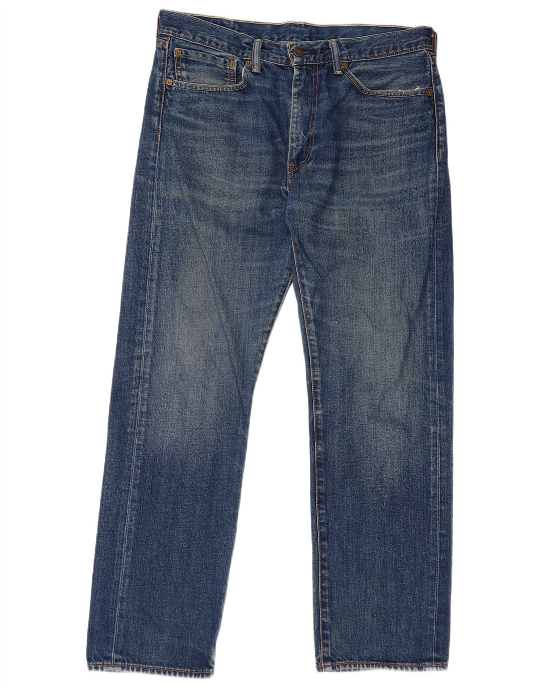Levi's Herren 505 Straight Jeans W34 L30 Blaue Baumwolle