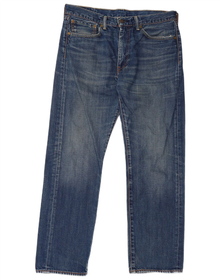 Levi's Herren 505 Straight Jeans W34 L30 Blaue Baumwolle