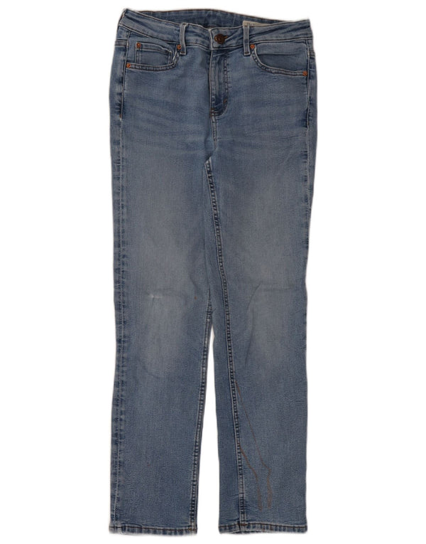 Marks & Spencer Damen The Sienna Straight Jeans UK 12 Medium W30 L28 Blau