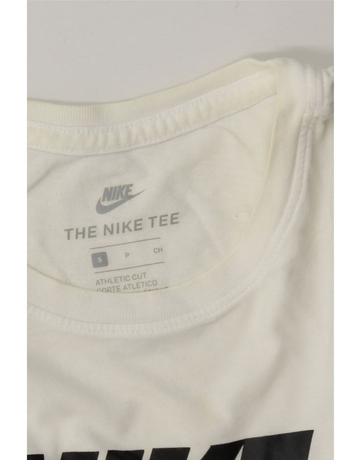 Nike Herren Athletic Cut Graphic T-Shirt Top Small Weiß