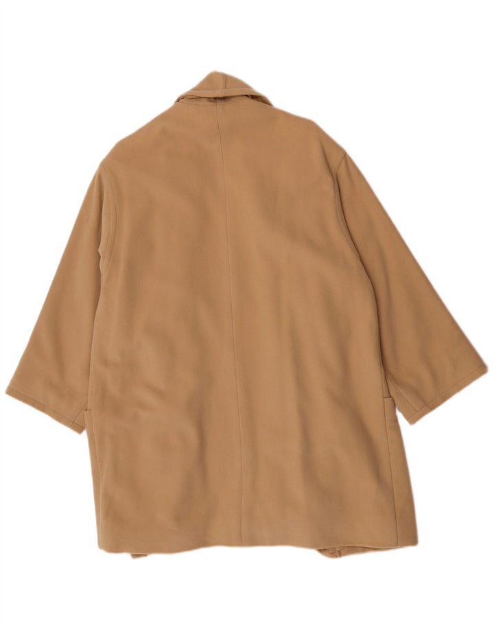 Luisa Spagnoli Damen Offener Übergroßer Mantel UK 10 Small Beige