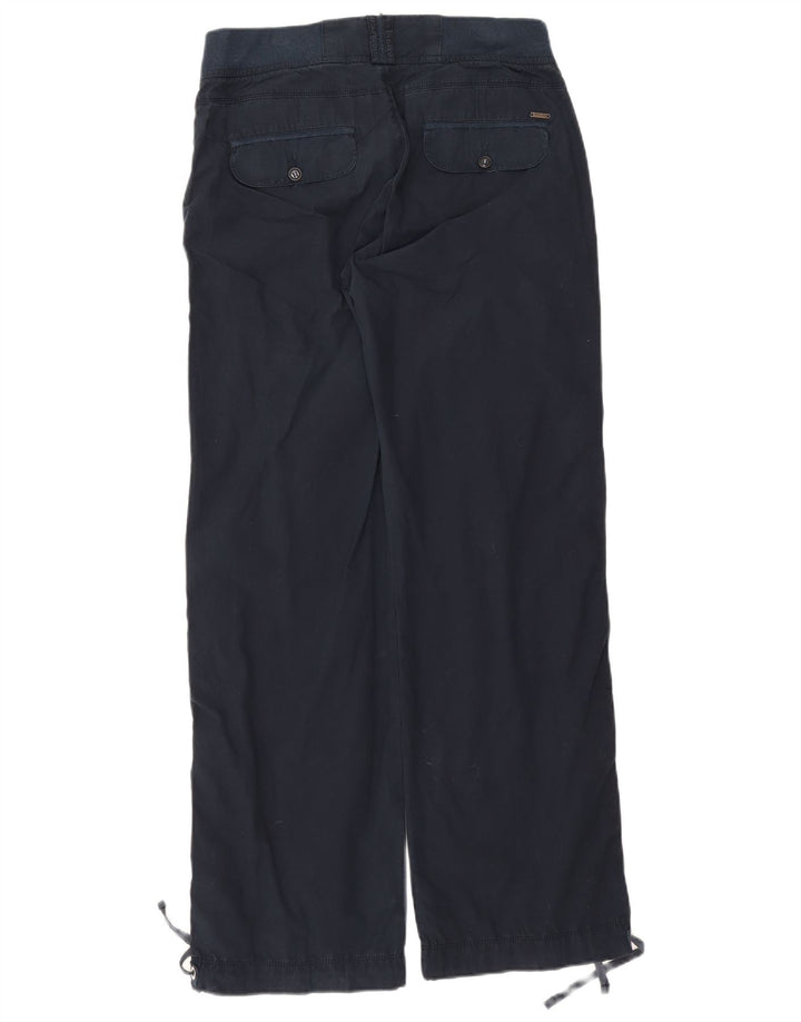 Woolrich Gerade Damenhose W31 L31 Marineblaue Baumwolle