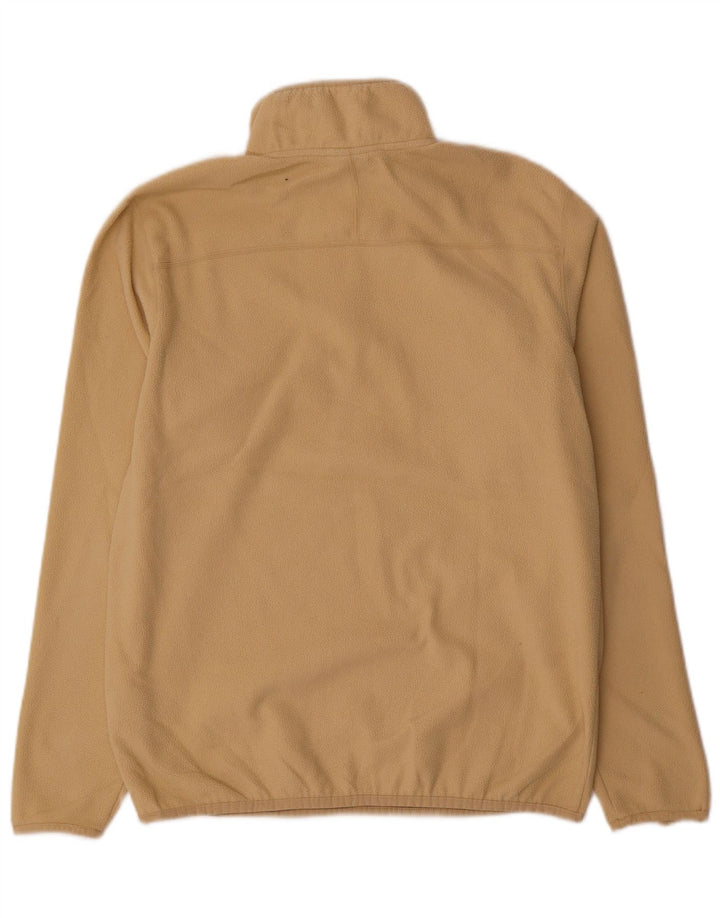 The North Face Herren-Fleecepullover mit Reißverschluss am Hals, mittelbeigefarbenes Polyester