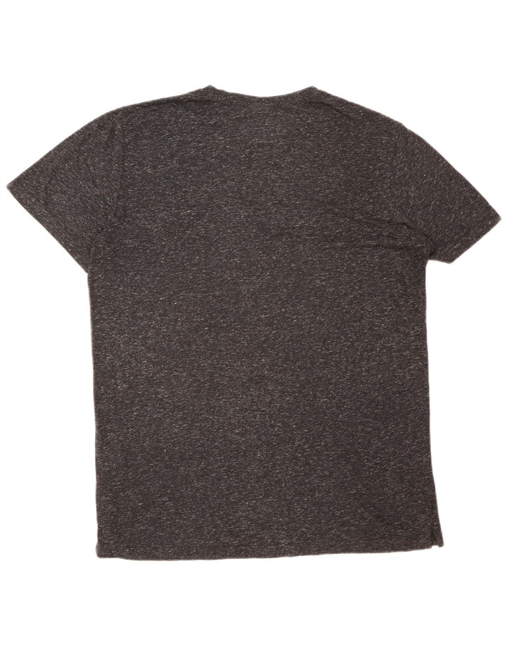 Jack & Jones Herren-T-Shirt-Oberteil, großes, grau meliertes Polyamid