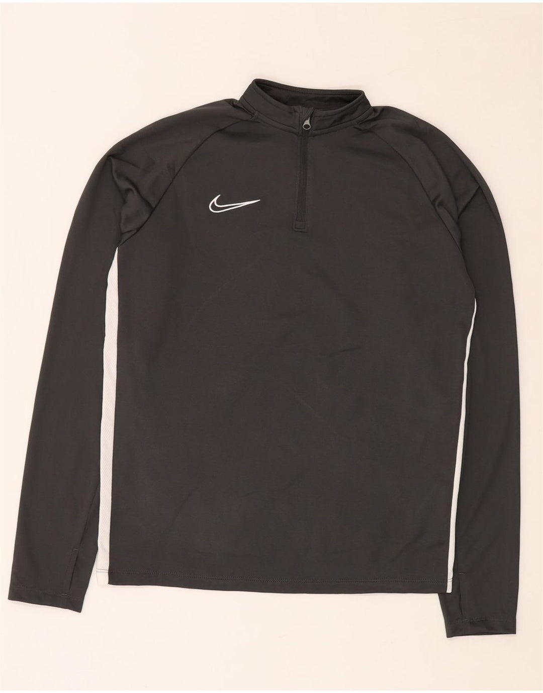 NIKE Jungen Dri Fit Pullover-Trainingsoberteil mit Reißverschluss, 13–14 Jahre, XL, Grau